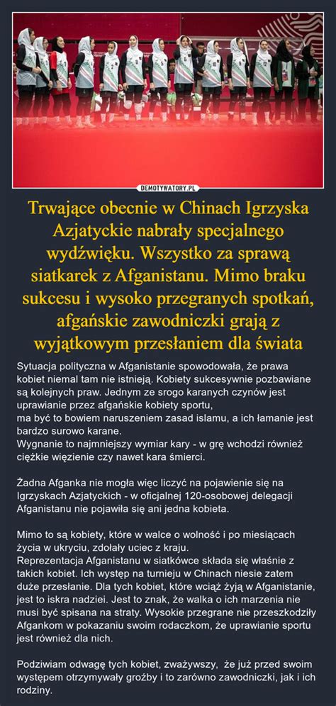 Trwaj Ce Obecnie W Chinach Igrzyska Azjatyckie Nabra Y Specjalnego