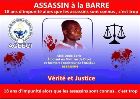 23 Juin 2004 23 Juin 2022 Assassinat De Dodo Abib Quand La FESCI Se