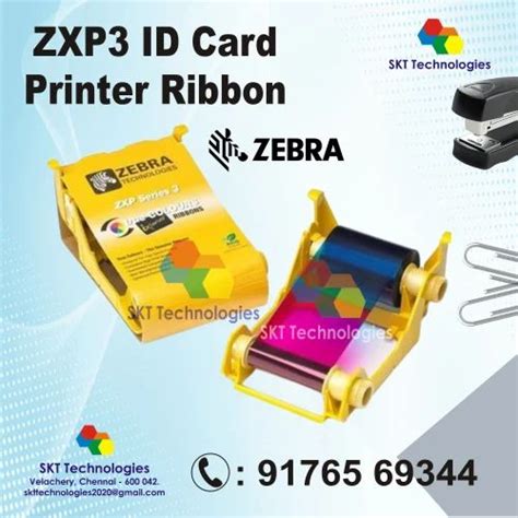 Zebra ZXP 3 ID Card Printer Ribbon Full Ribbons 800033 340IN At Rs 2500