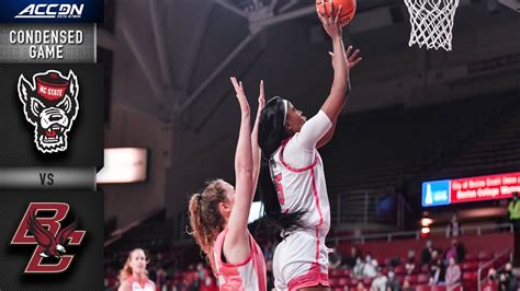 Nc State Vs Boston College Condensed Game Acc Womens