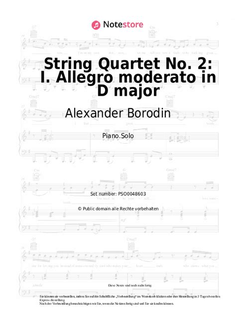 Alexander Borodin String Quartet No 2 I Allegro Moderato In D