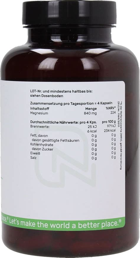 Nn Magnesium Komplex Kapseln Nikolaus Nature Vitalabo