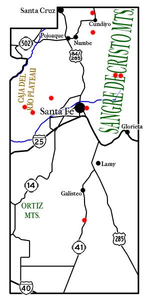Santa Fe County New Mexico Map Fayina Theodosia