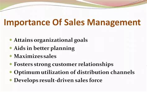 What Is Sales Management Importance Process Trends