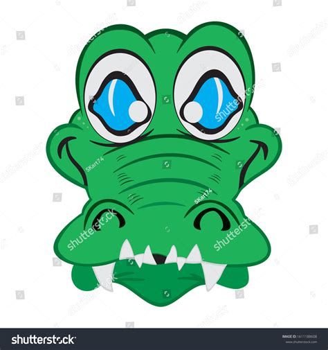 Animated Crocodile Face