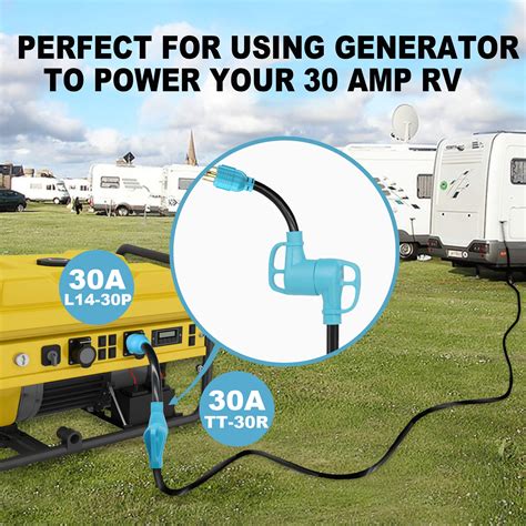 Snapklik CircleCord 4 Prong 30 RV Generator Adapter Cord