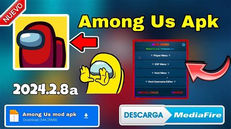 Nuevo Among Us 2024 2 8a MOD MENU En 2024Para AndroidSkins Y