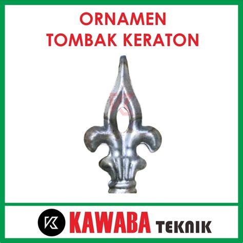 Jual Aksesoris Ornamen Pagar Tombak Besi Plat Model Kraton Tampilan