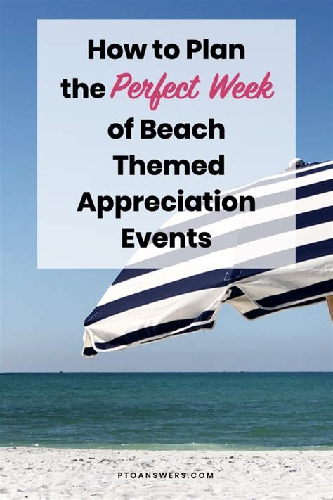 Plan The Perfect Beach Party Staff Appreciation Week Teacher