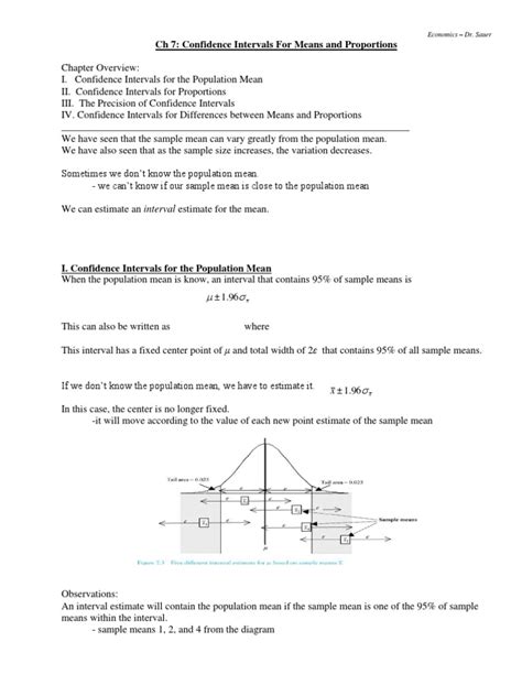 PDF S07 Handout Confidence Intervals For Means And Proportions