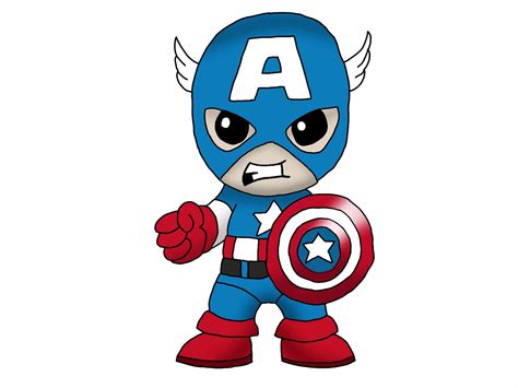 Chibi Captain America Marvel Amino