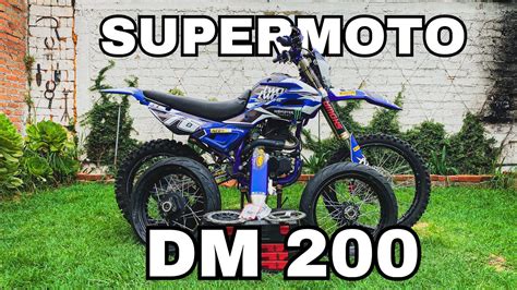 LA MEJOR DM 200 SUPERMOTO SUPERMOTO BUILD YouTube