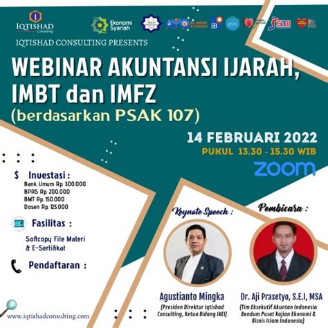 Iqtishad Consulting Webinar Akuntansi Syariah Berdasarkan PSAK No