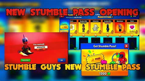 Stumble Guys New Stumble Pass Opening New Stumble Pass