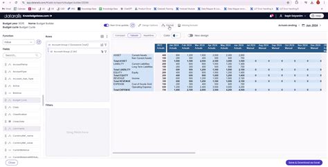 Budget Module Budget Builder Datarails