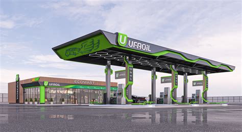 Gas station design :: Behance