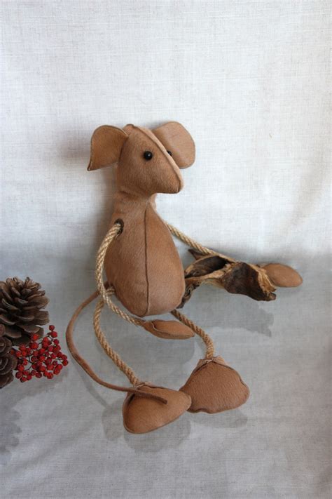 Elegant Dangling Leg Mouse Pony Fur Natural Accessory Rat Etsy