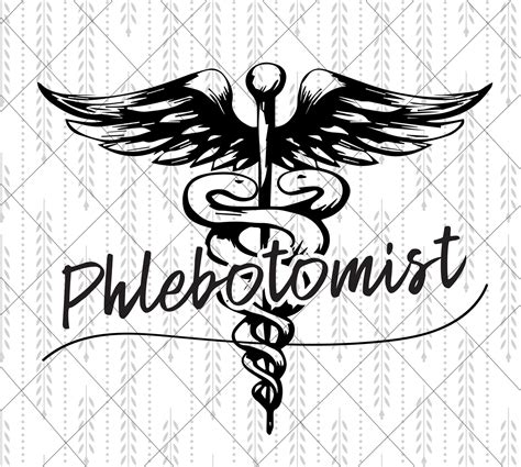 Phlebotomist Caduceus Symbol Sublimation Png File - Etsy