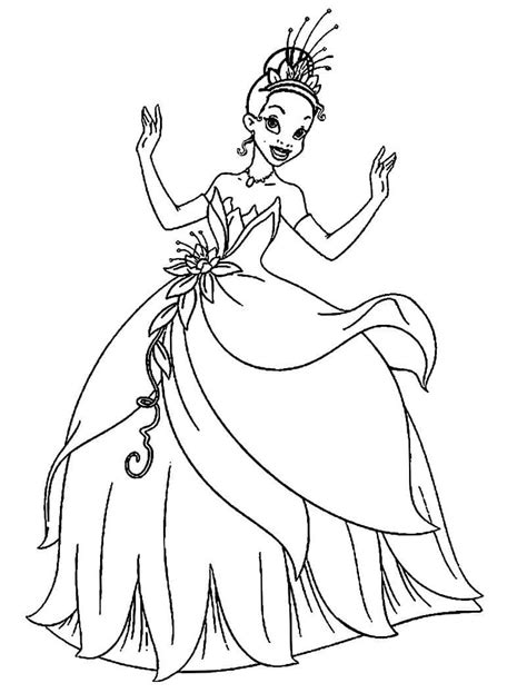 Coloriage Belle Tiana T L Charger Et Imprimer Gratuit Sur