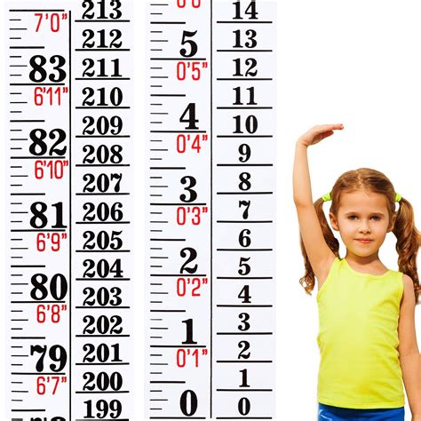 Buy Growth Chart Height Indicator Tape Ruler Height Growth Chart Ruler Height Indicator Adhesive