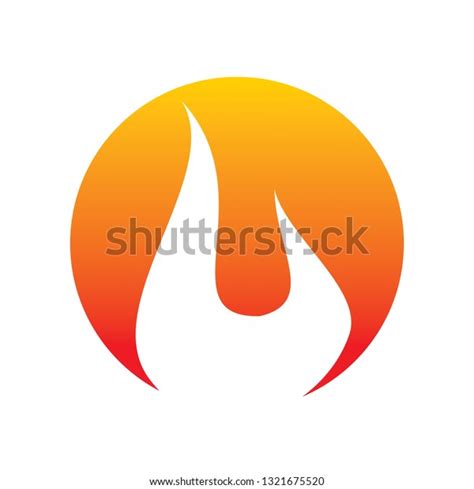 Circle Flame Logo Stock Vector Royalty Free 1321675520 Shutterstock