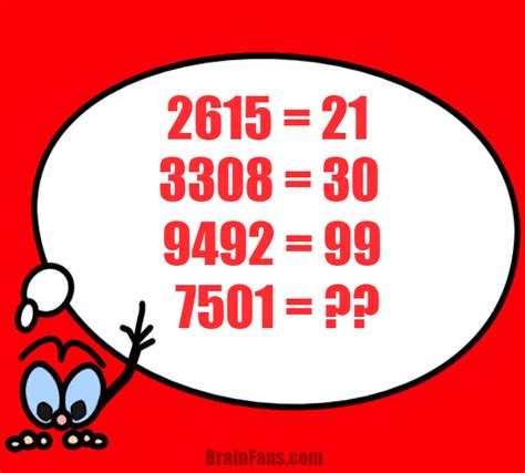 Number Sequence Puzzle With Answer Number And Math Puzzle Brainfans