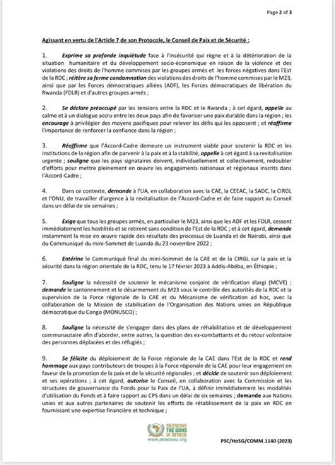 Lisette Mongendu Congo Tv On Twitter Rdc Voici Le Communiqu Du