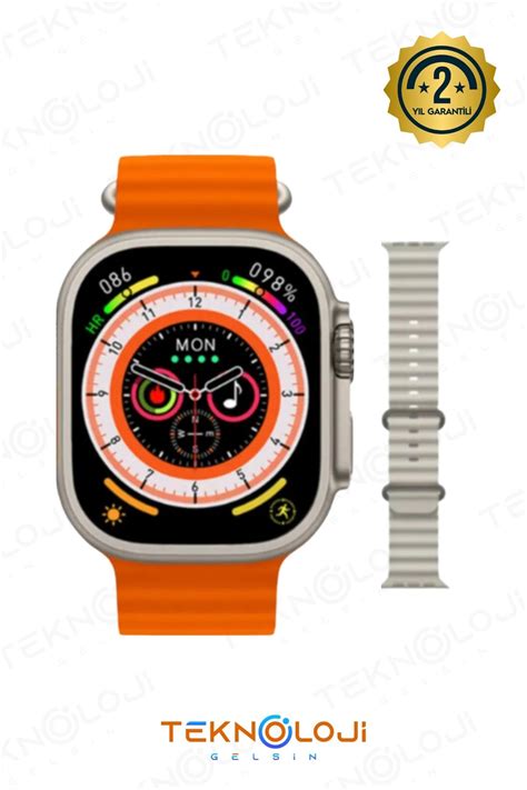 Teknoloji Gelsin Smart Watch Hk Ultra Mm Yen Vers Yon Akilli