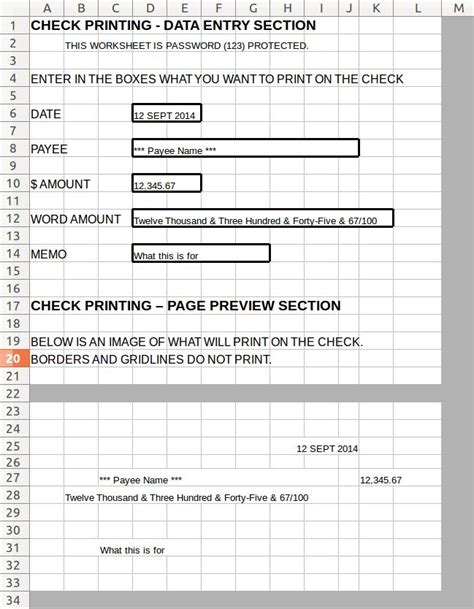 Bank Of America Check Printing Template | HQ Template Documents