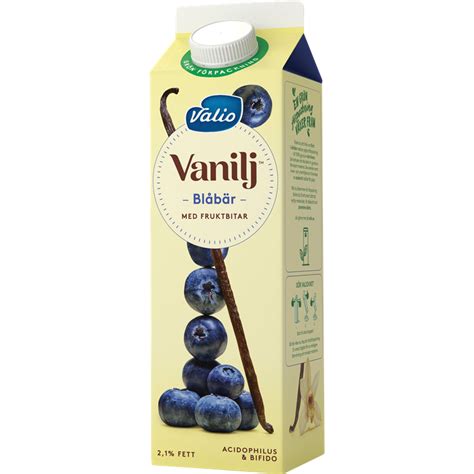 Valio Vanilj™ yoghurt blåbär - Valio Sverige