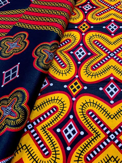 Atoghu Ndop Ankara Print By The Yard African Fabric Cameroon Etsy Uk