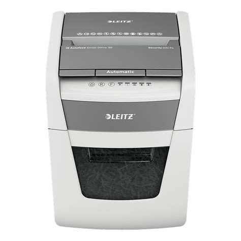 Leitz Shredder IQ Autofeed Small Office 50X Safety DIN P 4 Cross Cut