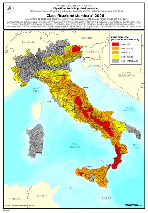 Classificazione Sismica Dell Italia Wikiwand Articles