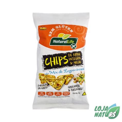 Chips Arroz Integral E Milho Mix De Leguminosas Sem Gl Ten G