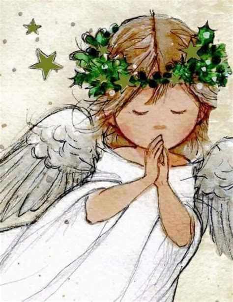 Pin By MoonKat On Angels Angel Painting Angel Drawing Christmas