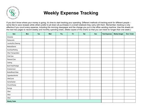 6 Best Images Of Printable Household Expense Sheet Printable Monthly