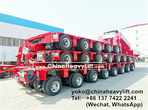 Modular Trailers Hydraulic Multi Axle Trailer CHINA HEAVY LIFT