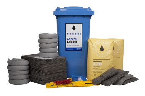 Spill Kit 240 Ltr Bin General Purpose Std Euro Signs And Safety