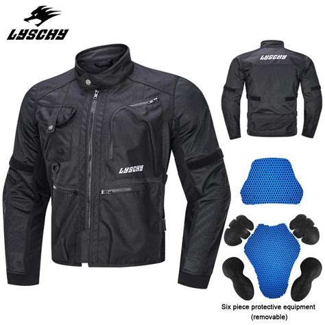 LYSCHY Motocentric Summer Motorcycle Protective Jacket Men Breathable