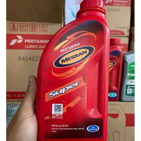 Oli Mesran Super W Liter Original Pertamina Lazada Indonesia