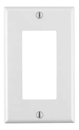 Placa Decora Blanca Ventana Icft Estandar Leviton W