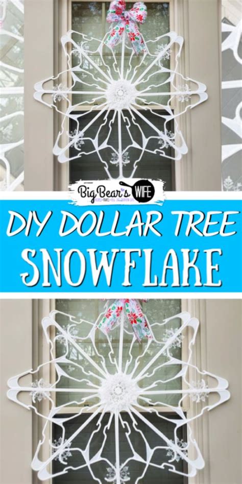 Dollar Tree Plastic Clothes Hanger Snowflake Recipe Hanger Crafts