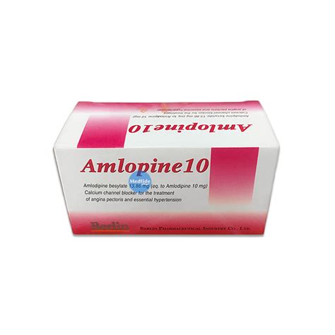 Amlodipine Amlopine 10 Mg 100 Tabletsbox Medtide Drugstore