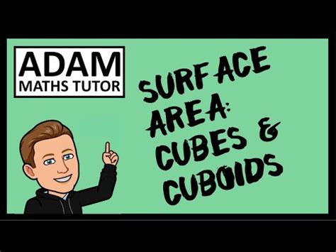 Gcse Surface Area Cubes Cuboids Adam Maths Tutor Youtube