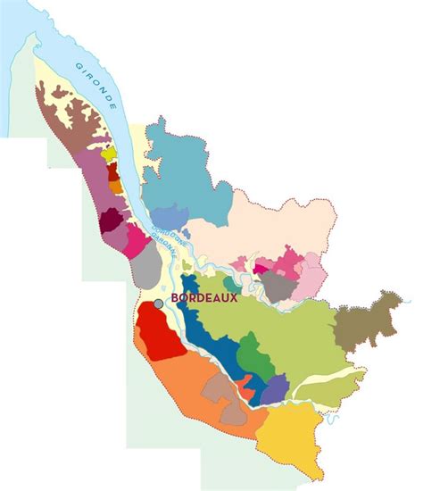 France Bordeaux Appellations Diagram | Quizlet