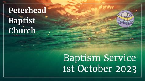 Baptism Service 1st October 2023 Youtube