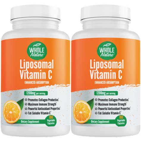 Whole Nature Liposomal Vitamin C Mg High Absorption Maximum