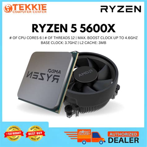 Ryzen 5 5600x Tray Type Processor Lazada Ph