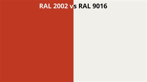 Ral 2002 Vs 9016 Ral Colour Chart Uk