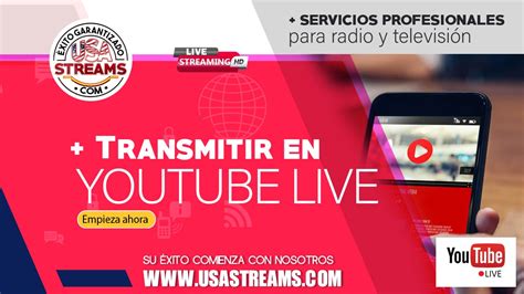 Cómo transmitir en vivo por YouTube Live guía paso a paso USAstreams